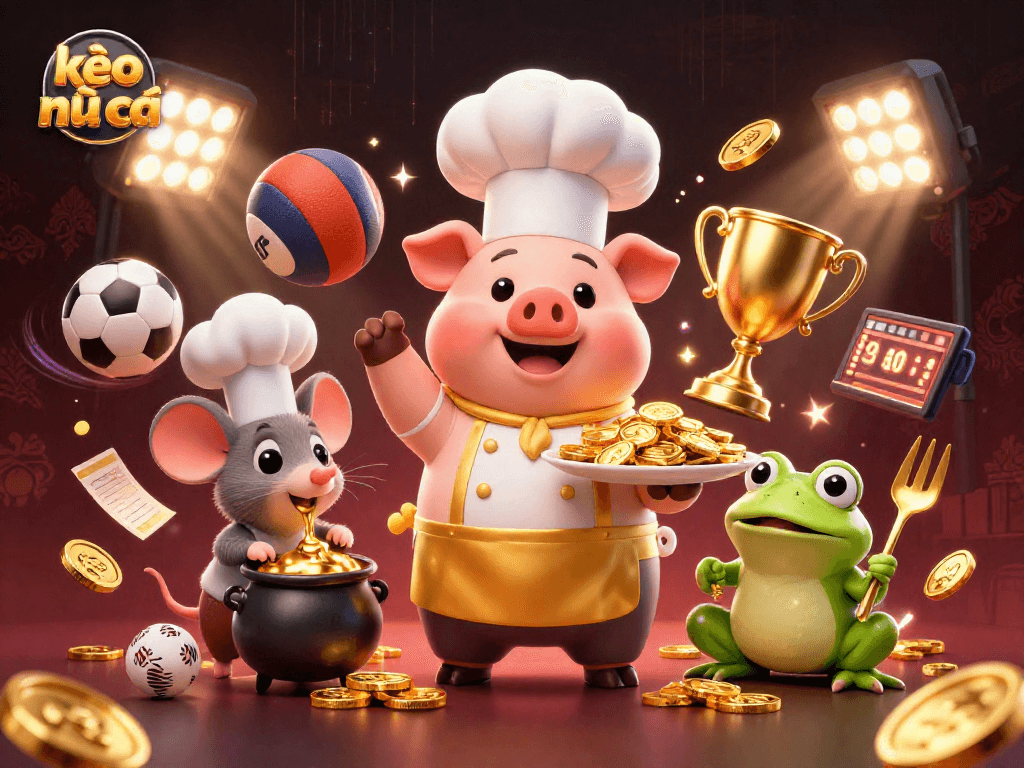Engage with kèo nhà cái betting experience featuring animated sports elements and gourmet gold.