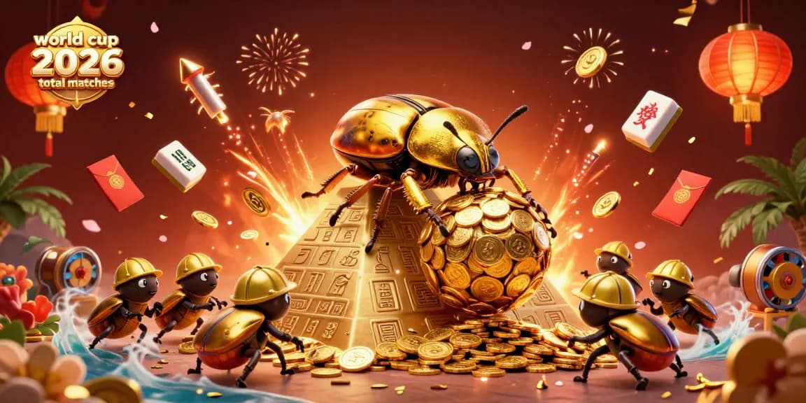Engage with the world cup 2026 total matches in a vibrant casino scene filled with energetic gaming elements.