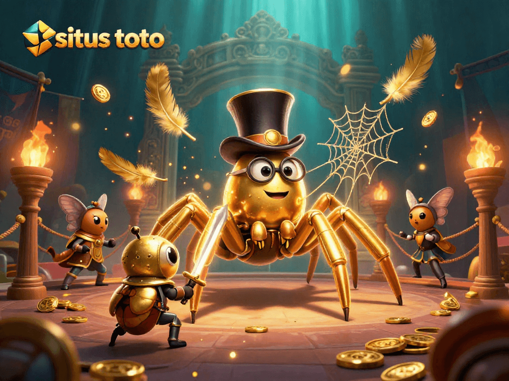Menggali peluang bermain di situs toto yang menampilkan karakter unik dan berbagai elemen casino.