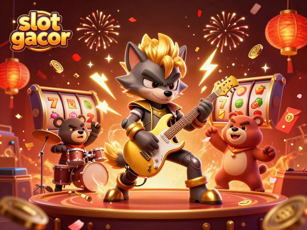 Engaging slot gacor scene featuring vibrant characters and dynamic casino elements in action.