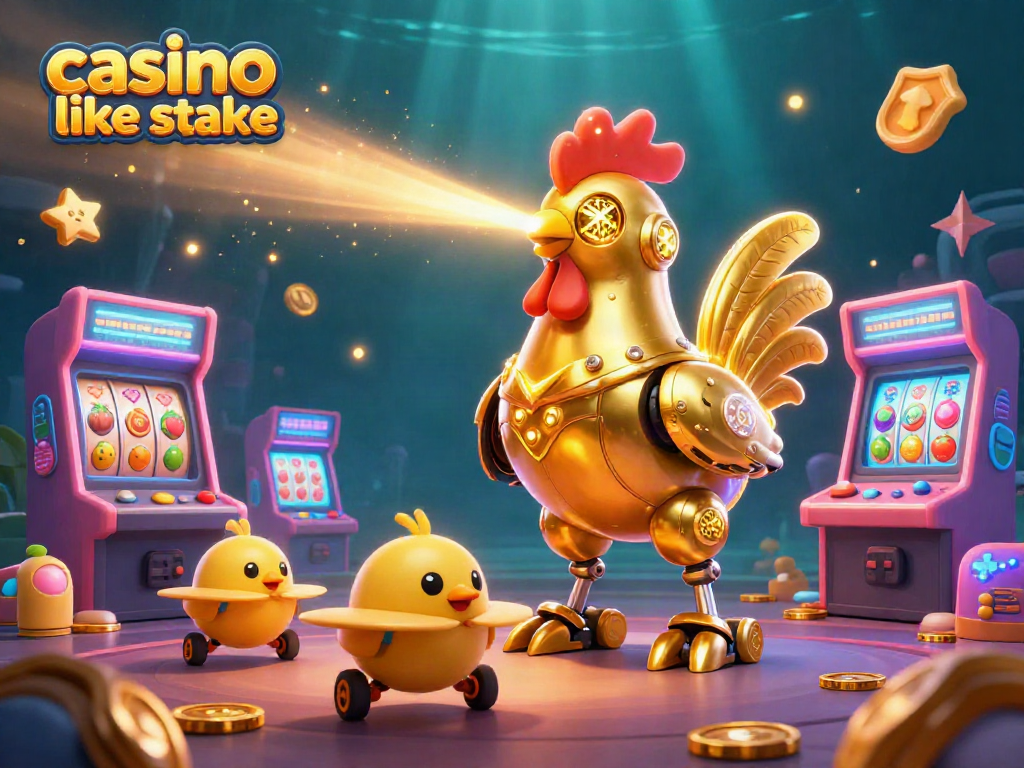 Engage in dynamic gameplay at casino like stake with colorful slot machines and game elements.