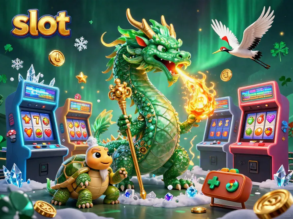 Experience thrilling slot gaming with stunning characters in this captivating illustration.