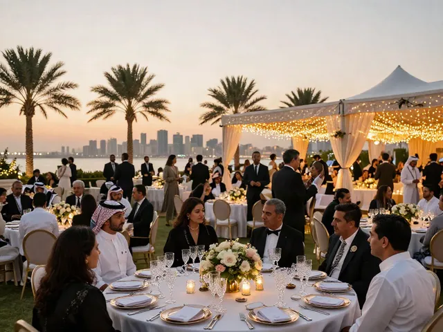 Premium outdoor event rental ksa with elegant setups and sunset ambiance.