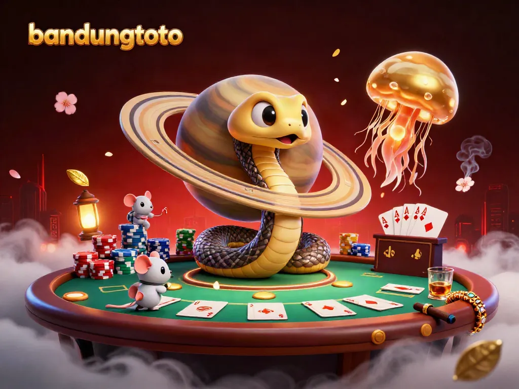 Engage in thrilling bets with bandungtoto amidst 3D cosmic casino adventures featuring vibrant characters.