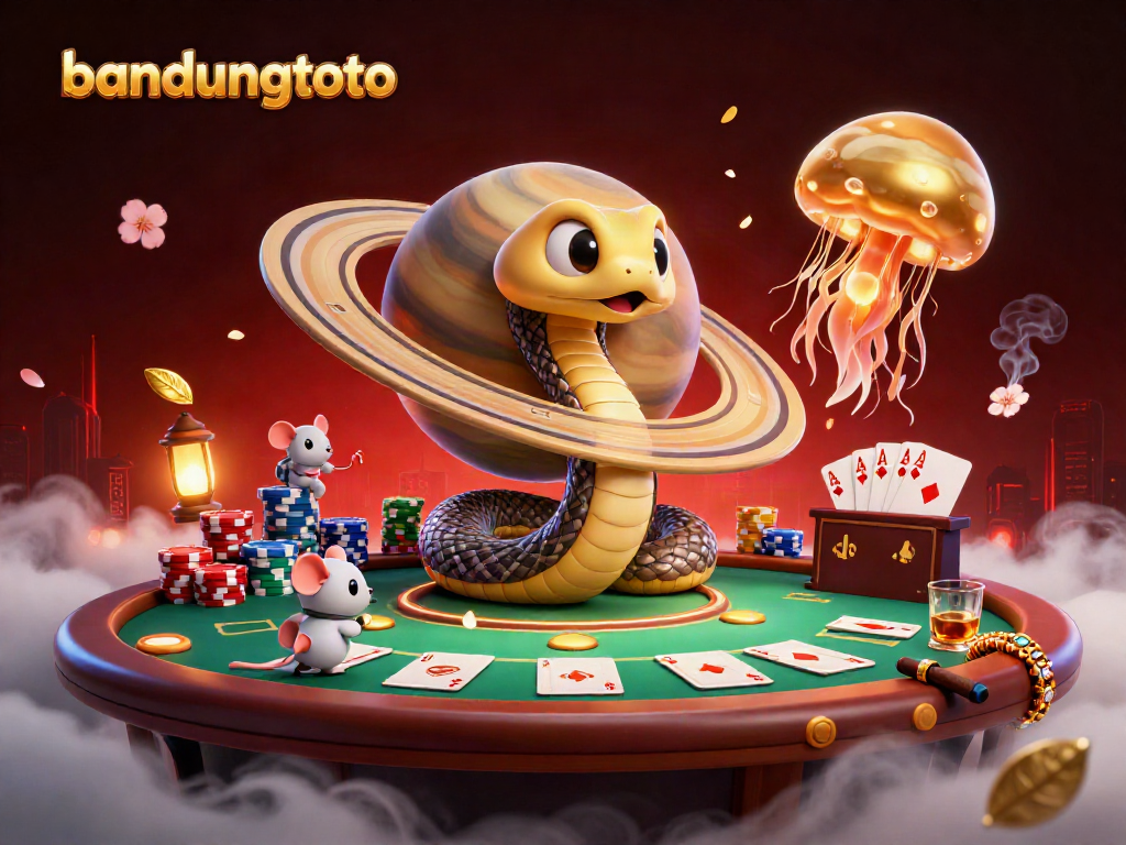 Engage in thrilling bets with bandungtoto amidst 3D cosmic casino adventures featuring vibrant characters.