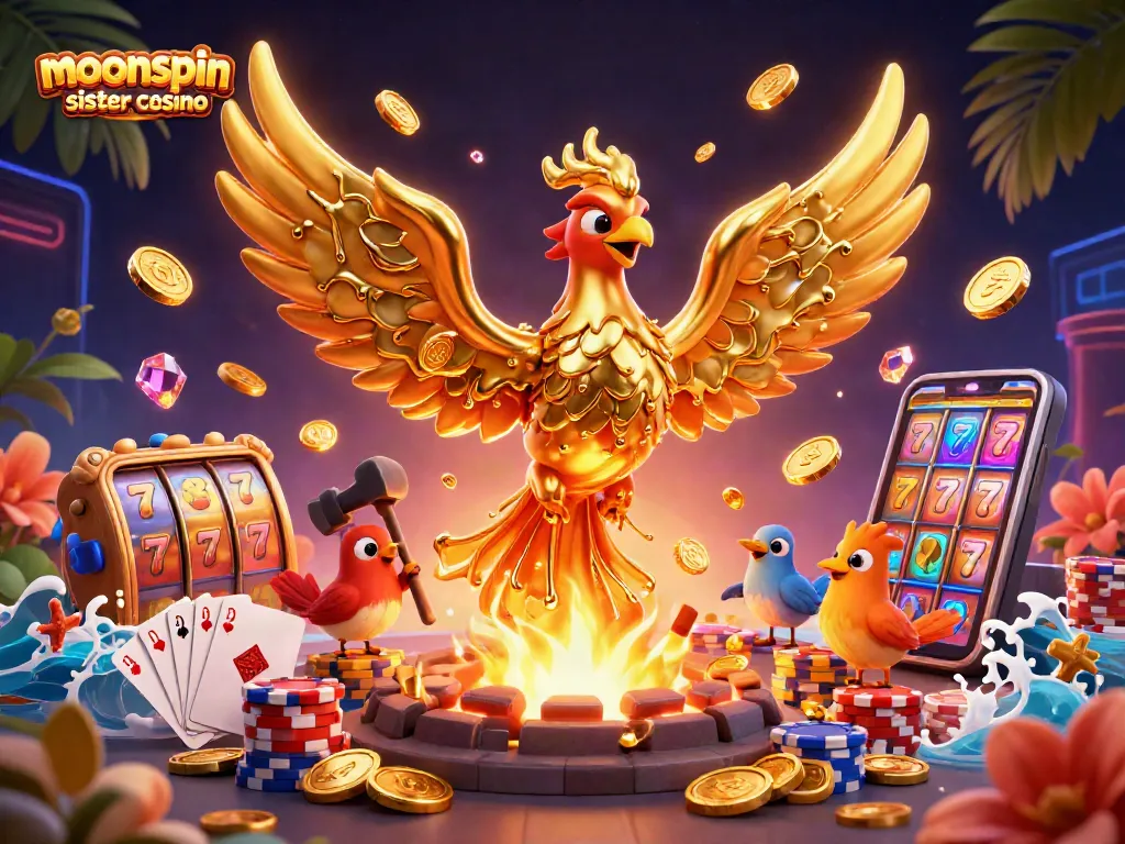 Experience the fun at moonspin sister casino with dynamic gaming elements and golden treasures.